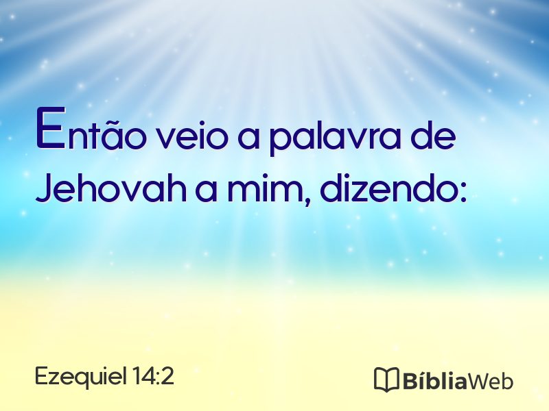 Ezequiel 14:2 em imagem para compartilhar