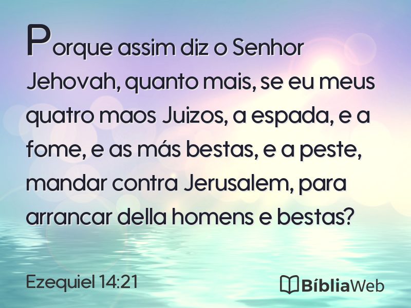 Ezequiel 14:21 em imagem para compartilhar
