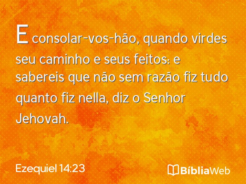 Ezequiel 14:23 em imagem para compartilhar