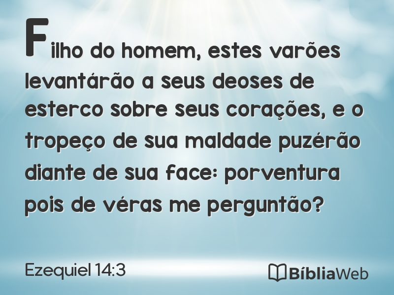 Ezequiel 14:3 em imagem para compartilhar