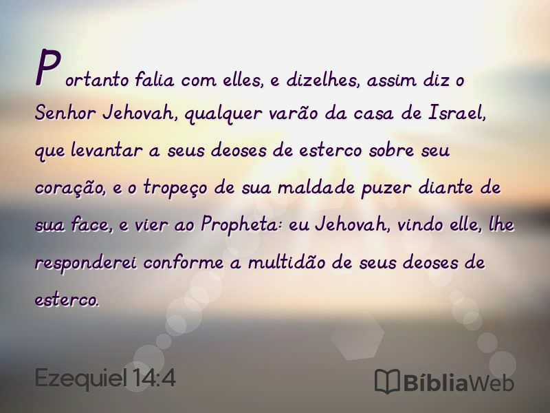 Ezequiel 14:4 em imagem para compartilhar
