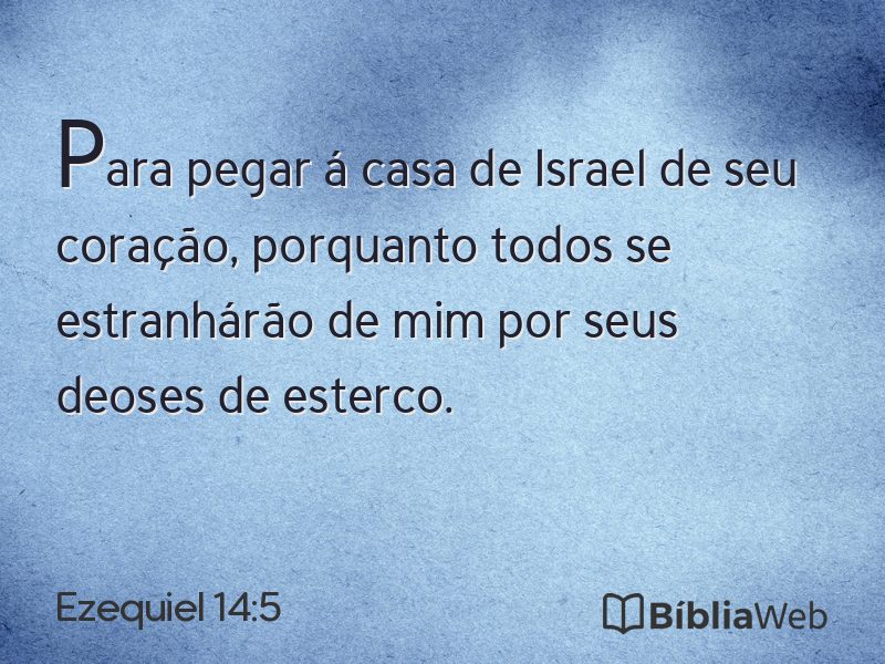 Ezequiel 14:5 em imagem para compartilhar