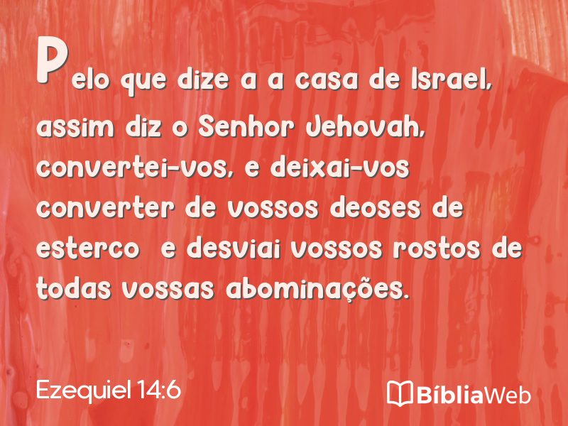 Ezequiel 14:6 em imagem para compartilhar