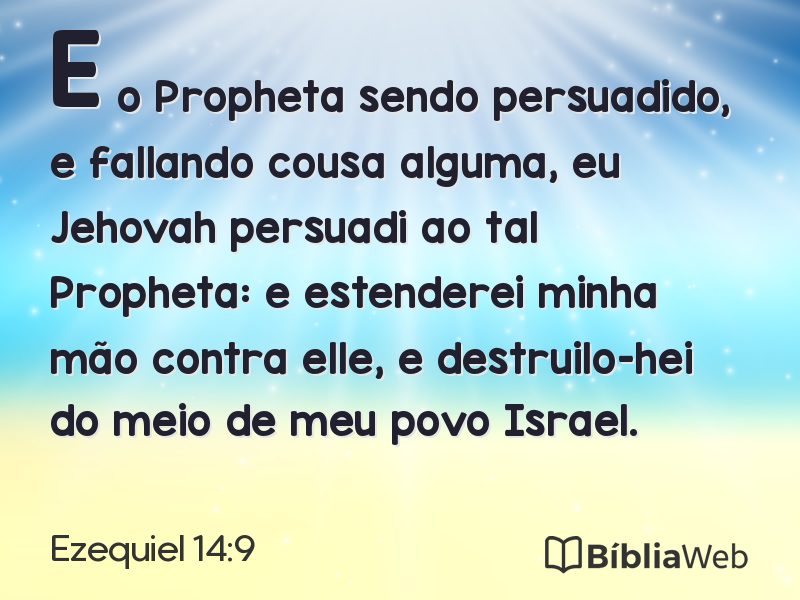 Ezequiel 14:9 em imagem para compartilhar