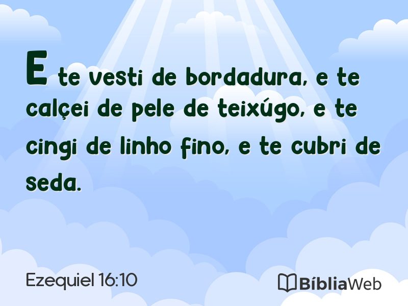 Ezequiel 16:10 em imagem para compartilhar