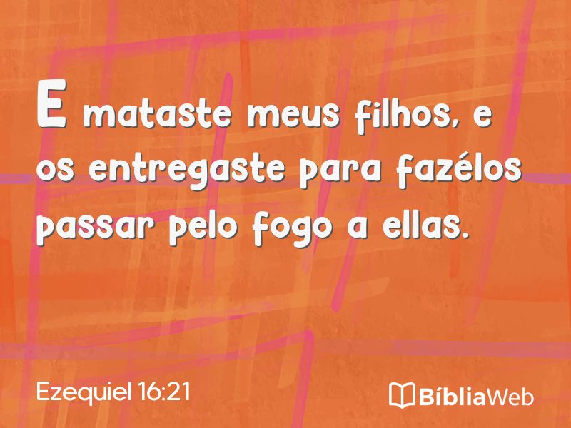 Ezequiel 16:21 em imagem para compartilhar