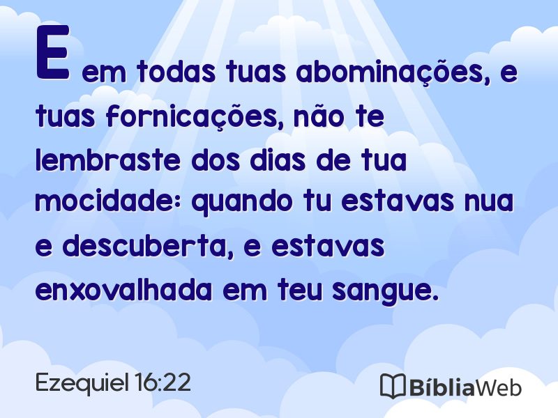 Ezequiel 16:22 em imagem para compartilhar