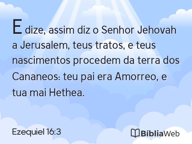 Ezequiel 16:3 em imagem para compartilhar