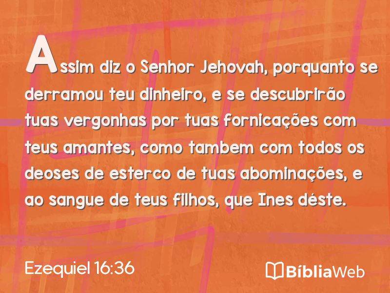 Ezequiel 16:36 em imagem para compartilhar