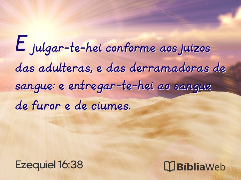 Ezequiel 16:38 em imagem para compartilhar