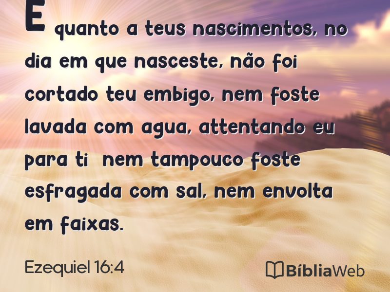 Ezequiel 16:4 em imagem para compartilhar