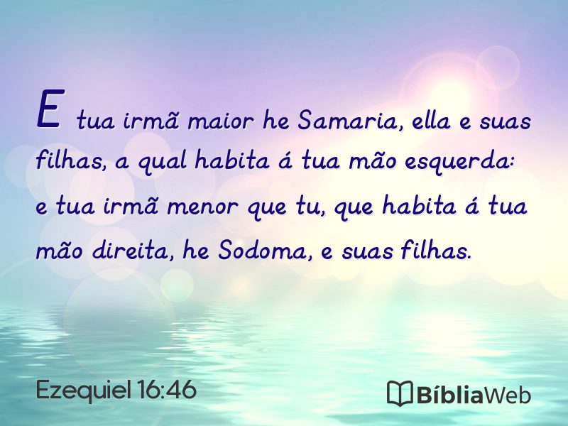 Ezequiel 16:46 em imagem para compartilhar