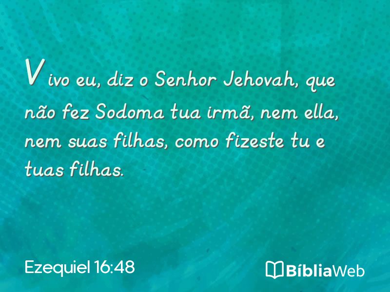 Ezequiel 16:48 em imagem para compartilhar