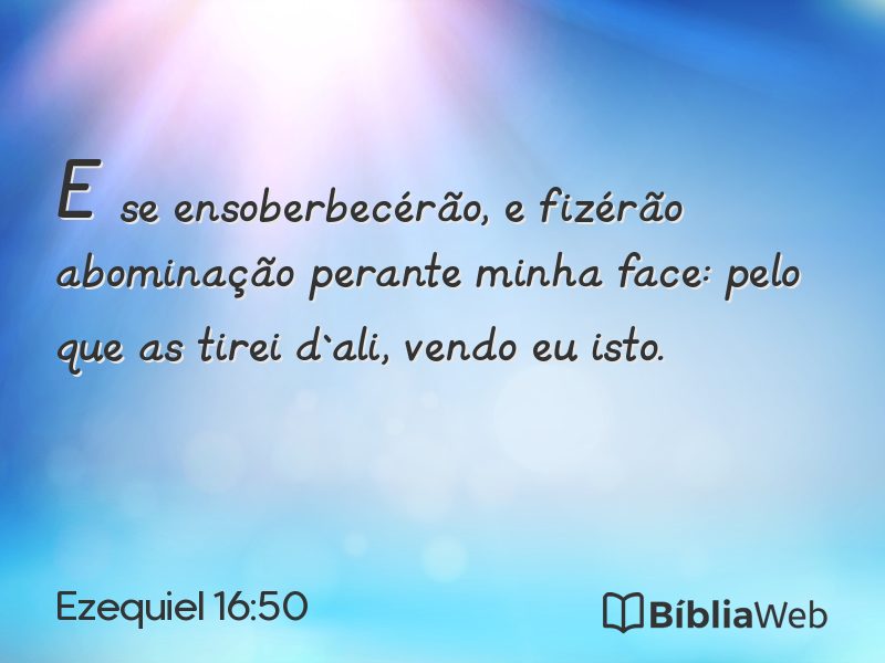 Ezequiel 16:50 em imagem para compartilhar