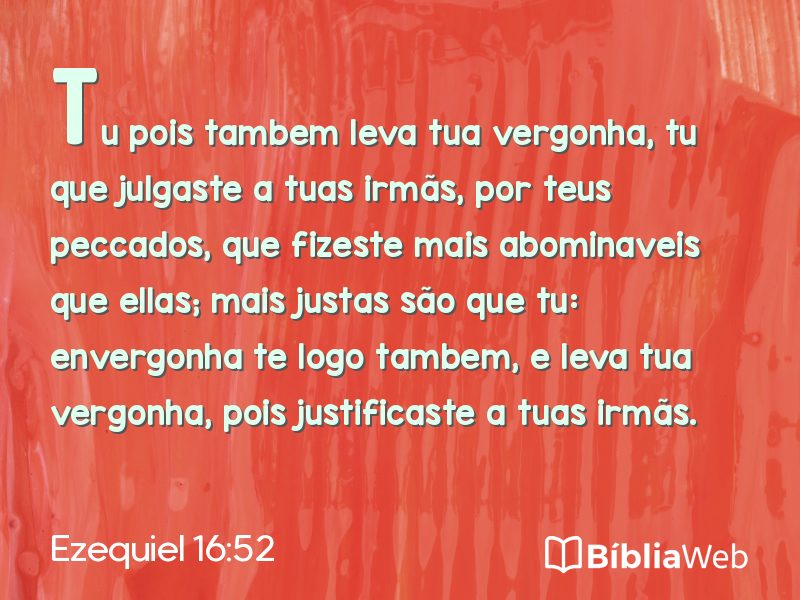 Ezequiel 16:52 em imagem para compartilhar