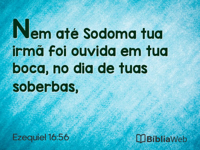 Ezequiel 16:56 em imagem para compartilhar
