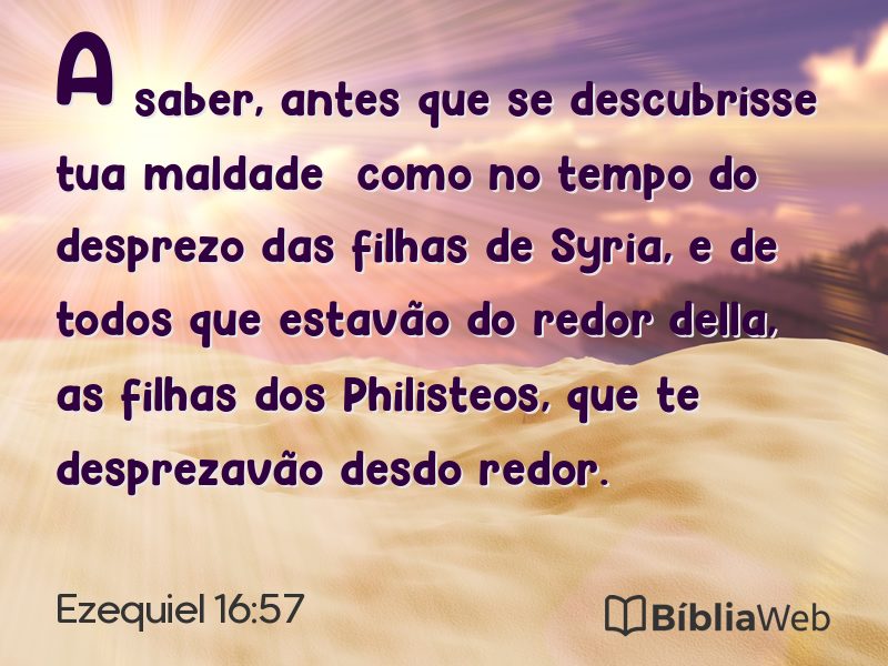 Ezequiel 16:57 em imagem para compartilhar