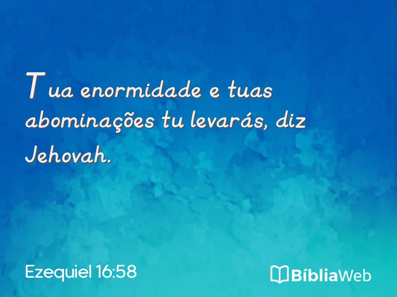 Ezequiel 16:58 em imagem para compartilhar