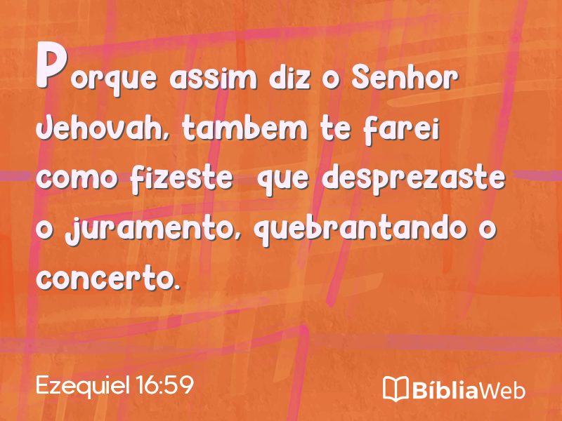 Ezequiel 16:59 em imagem para compartilhar