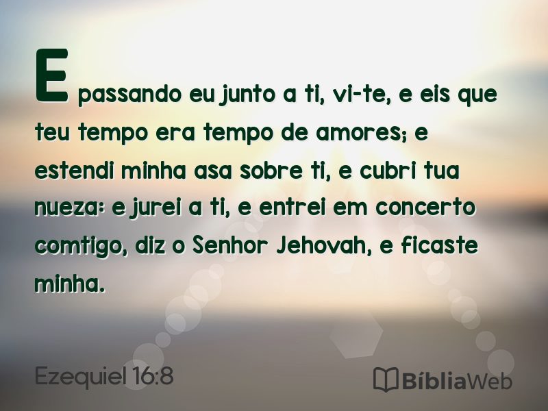 Ezequiel 16:8 em imagem para compartilhar