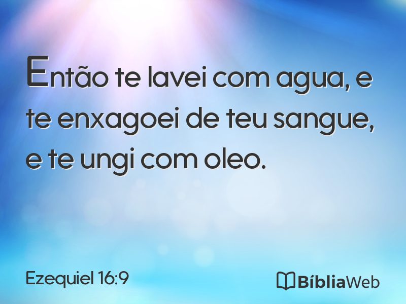 Ezequiel 16:9 em imagem para compartilhar