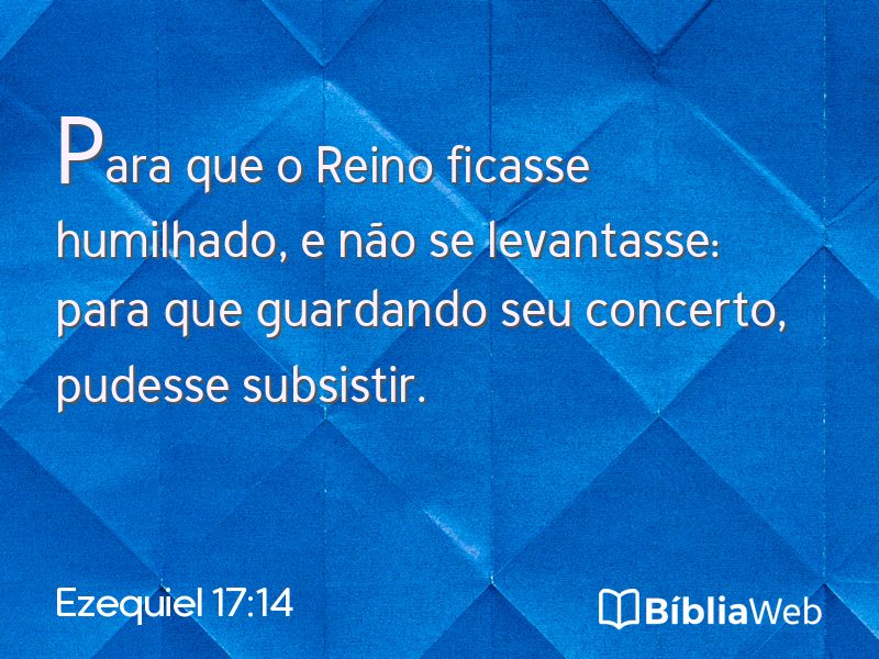 Ezequiel 17:14 em imagem para compartilhar