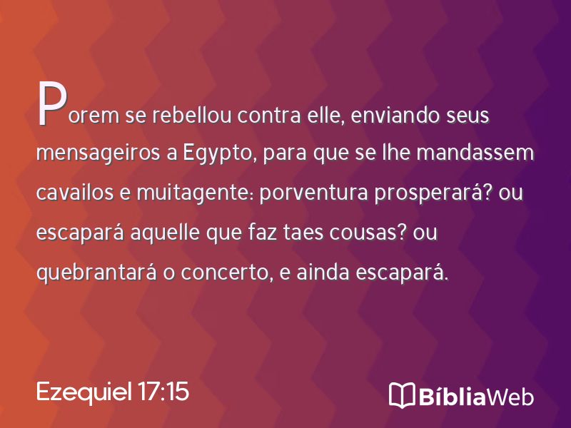 Ezequiel 17:15 em imagem para compartilhar