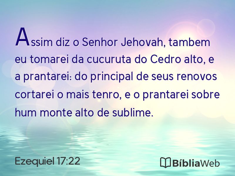 Ezequiel 17:22 em imagem para compartilhar