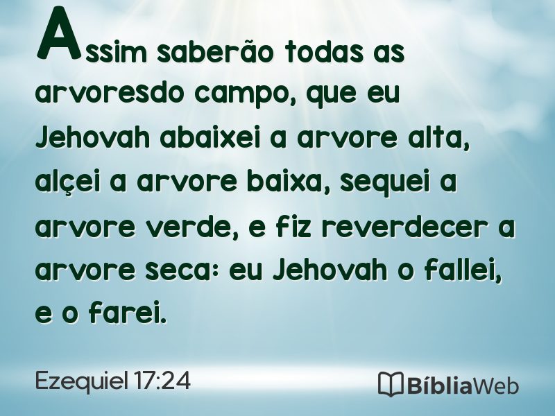 Ezequiel 17:24 em imagem para compartilhar