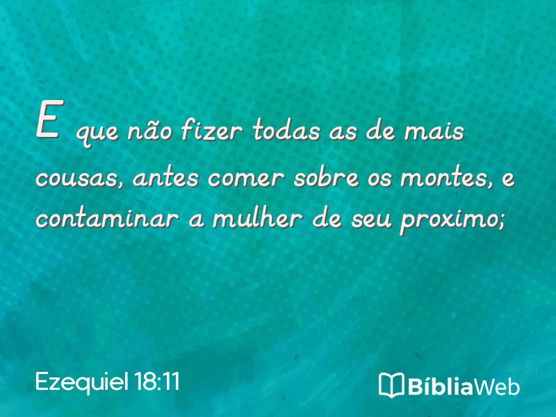Ezequiel 18:11 em imagem para compartilhar