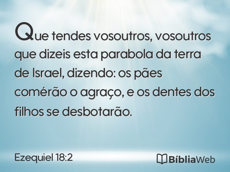 Ezequiel 18:2 em imagem para compartilhar