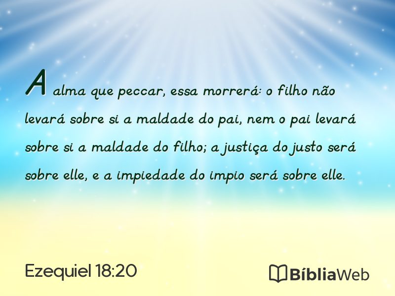 Ezequiel 18:20 em imagem para compartilhar
