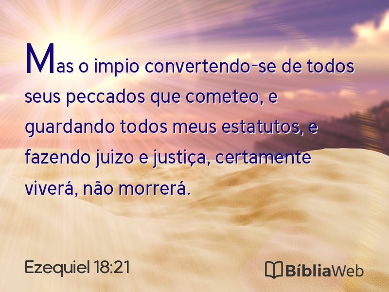 Ezequiel 18:21 em imagem para compartilhar