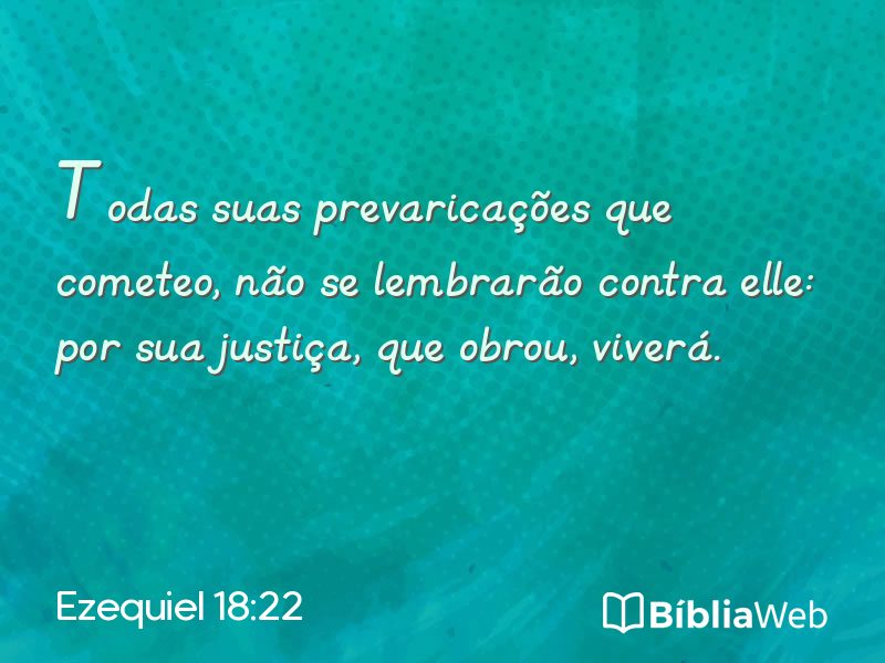 Ezequiel 18:22 em imagem para compartilhar