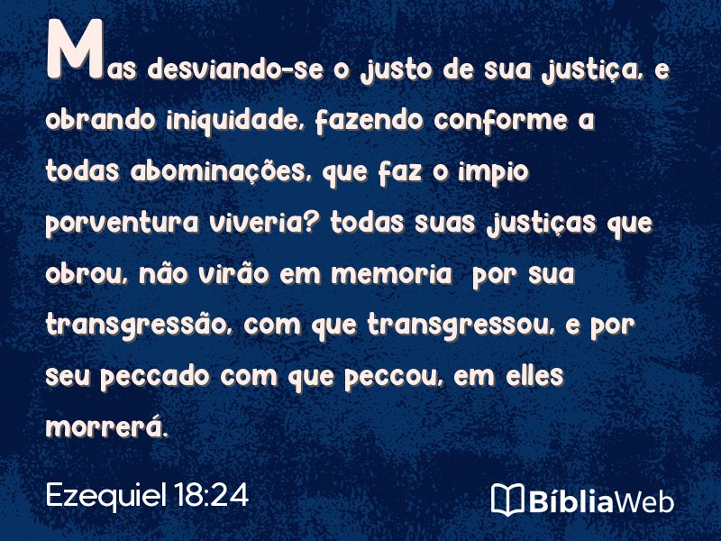 Ezequiel 18:24 em imagem para compartilhar