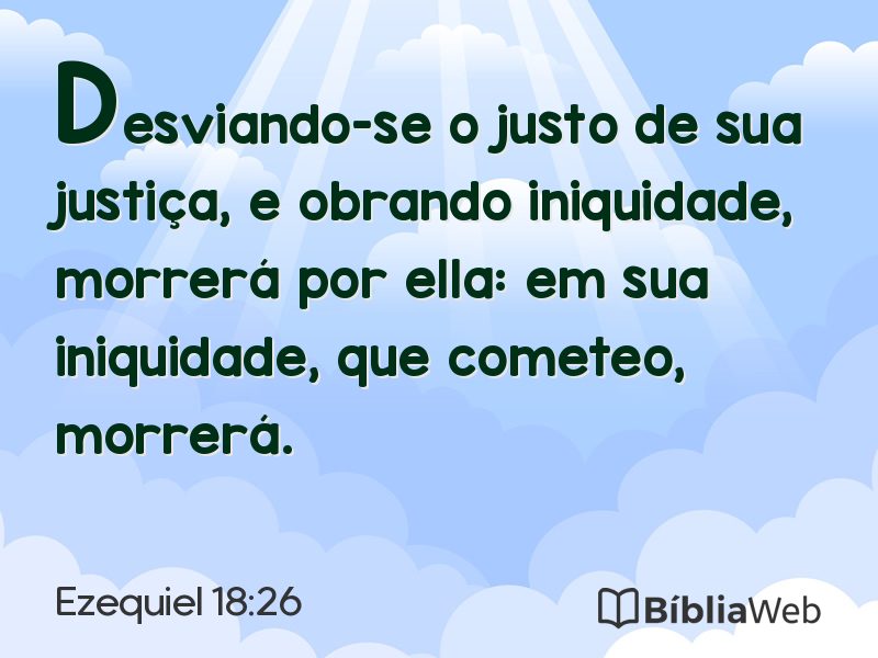 Ezequiel 18:26 em imagem para compartilhar