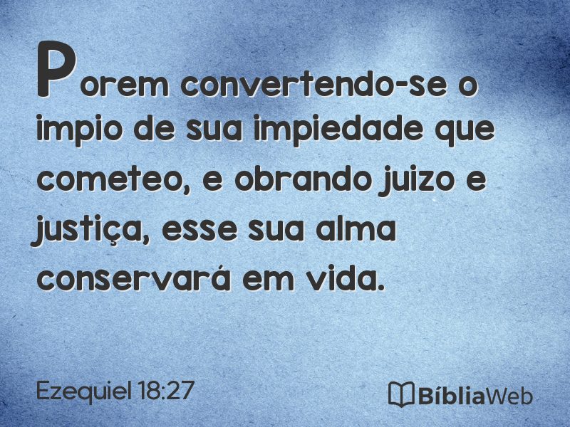Ezequiel 18:27 em imagem para compartilhar