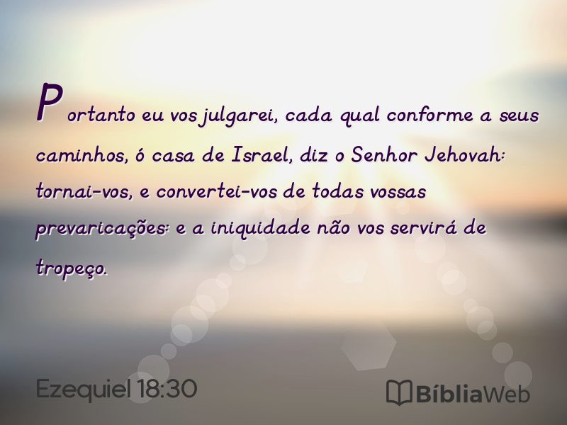 Ezequiel 18:30 em imagem para compartilhar