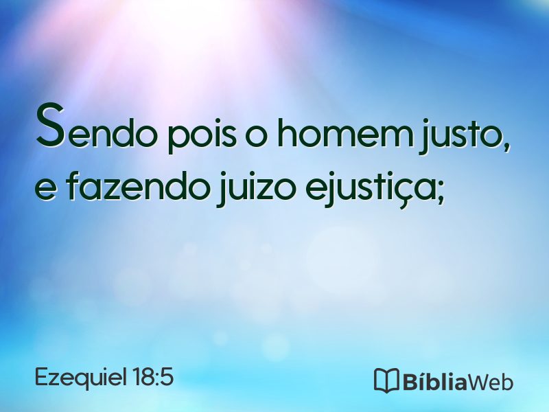 Ezequiel 18:5 em imagem para compartilhar