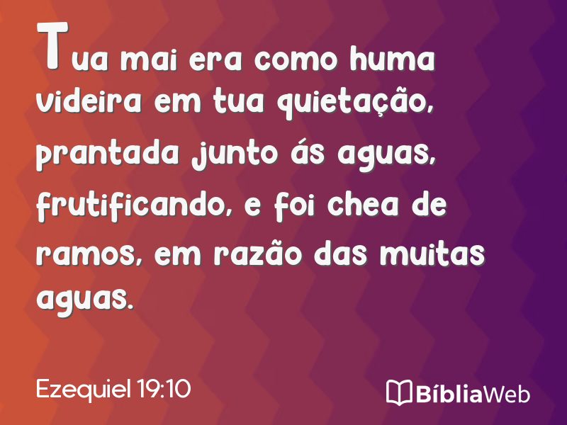 Ezequiel 19:10 em imagem para compartilhar