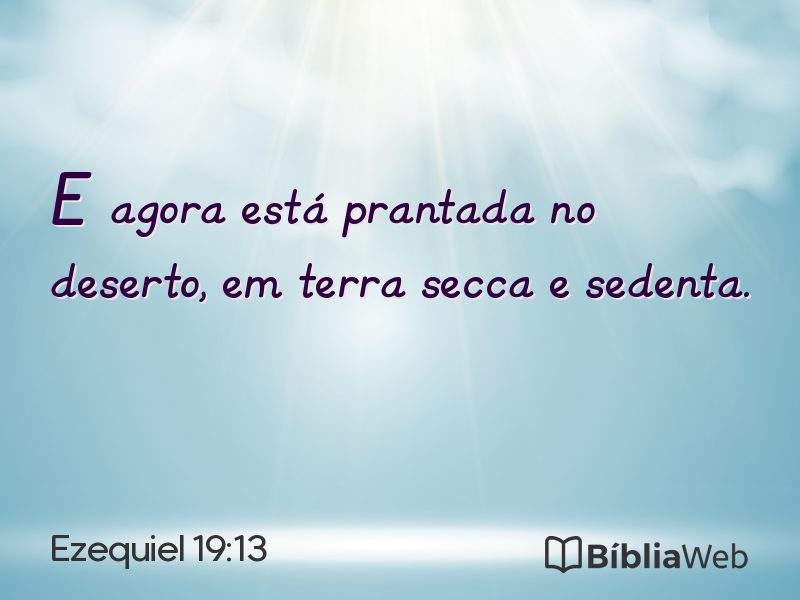 Ezequiel 19:13 em imagem para compartilhar