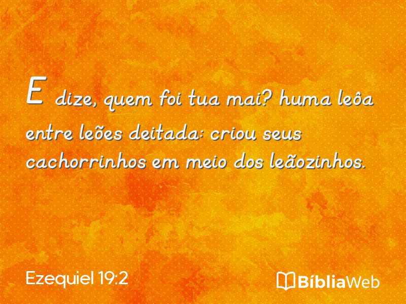 Ezequiel 19:2 em imagem para compartilhar