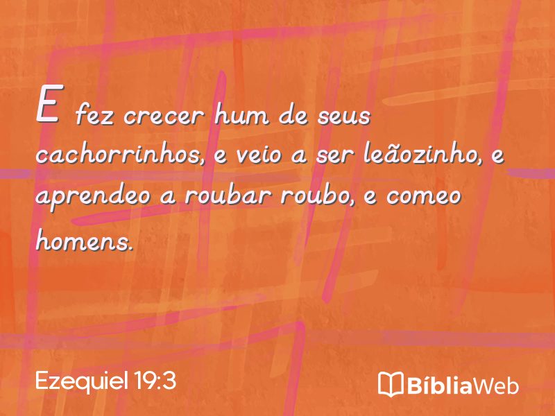 Ezequiel 19:3 em imagem para compartilhar