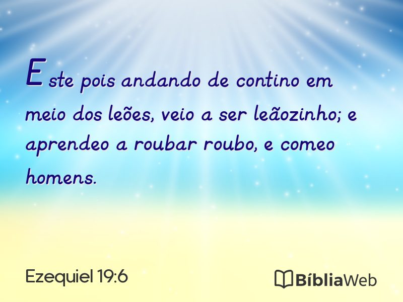 Ezequiel 19:6 em imagem para compartilhar
