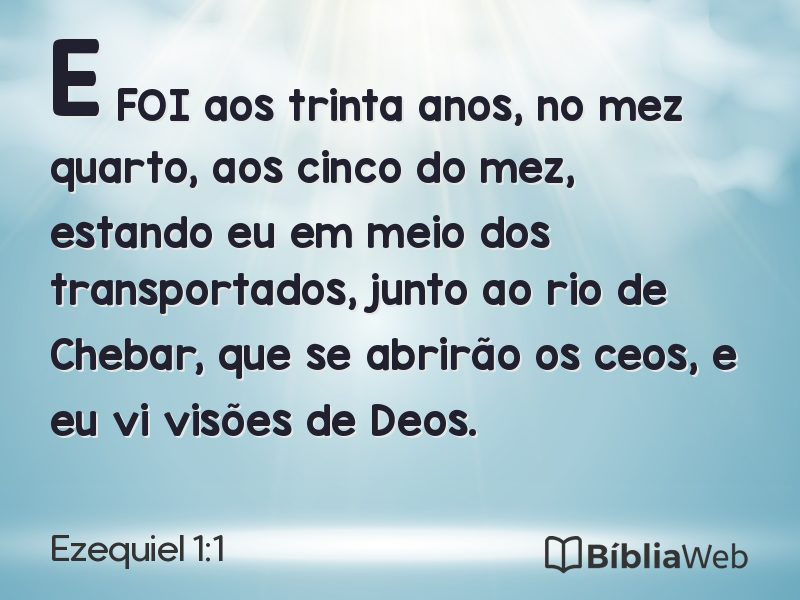 Ezequiel 1:1 em imagem para compartilhar