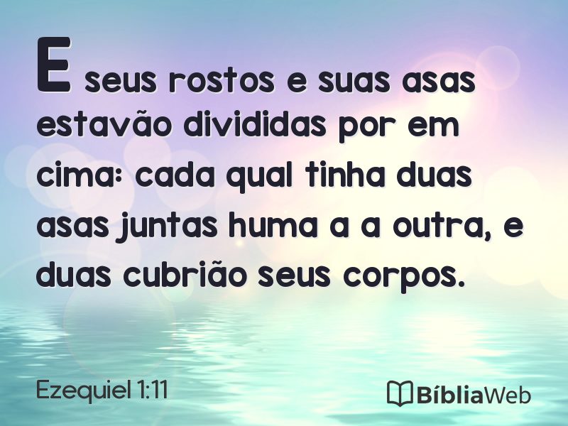 Ezequiel 1:11 em imagem para compartilhar