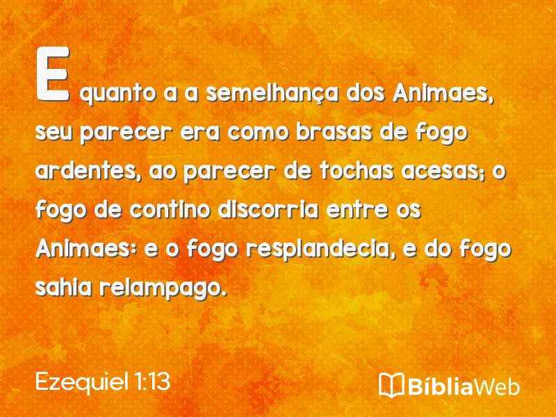 Ezequiel 1:13 em imagem para compartilhar