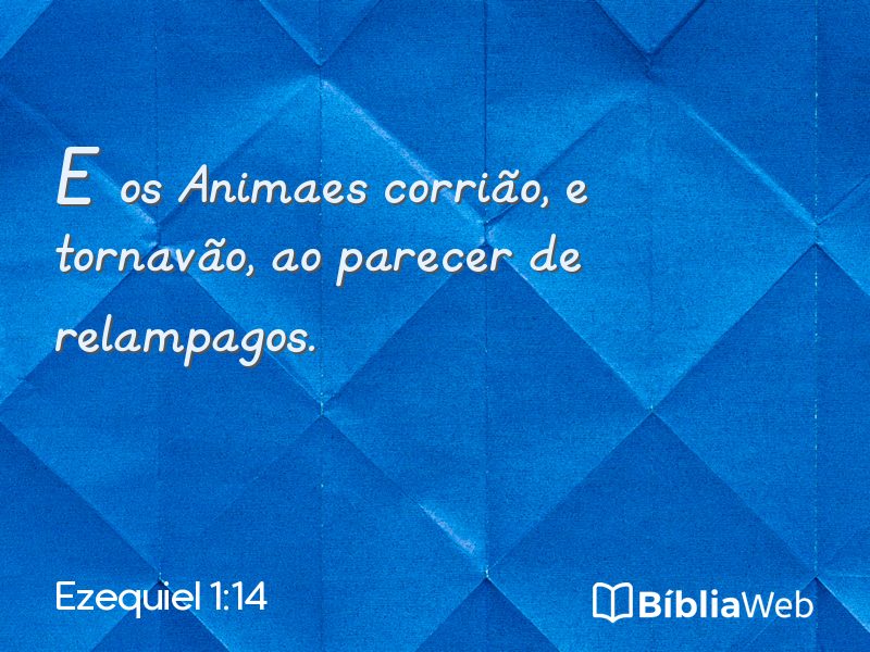 Ezequiel 1:14 em imagem para compartilhar