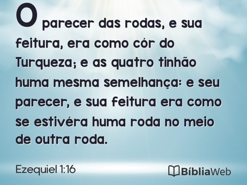 Ezequiel 1:16 em imagem para compartilhar