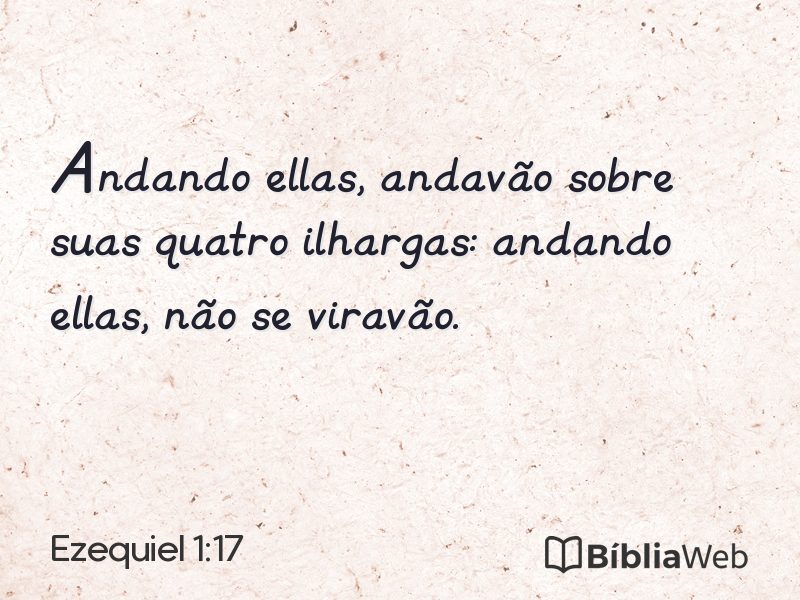 Ezequiel 1:17 em imagem para compartilhar